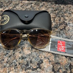 Ray-Ban ERIKA Gold and Black Sunglasses